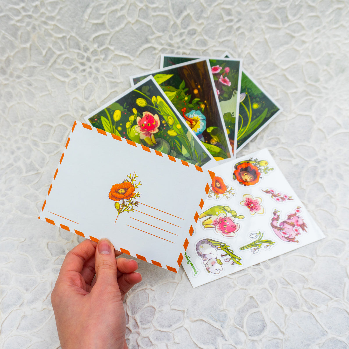 Sprouts Sticker- &amp; Postkarten-Set