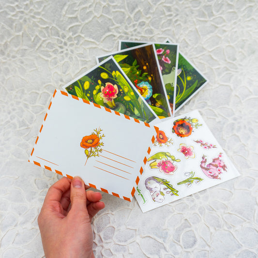 Sprouts Sticker- &amp; Postkarten-Set